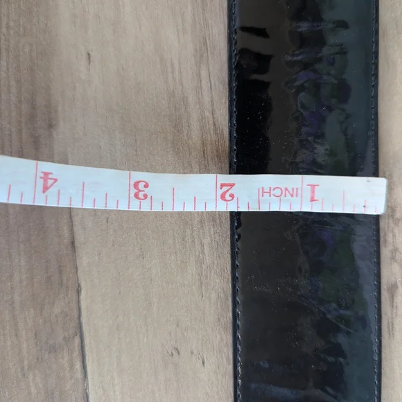 Leatherock Vintage Black Leather Belt - Picture 9 of 10